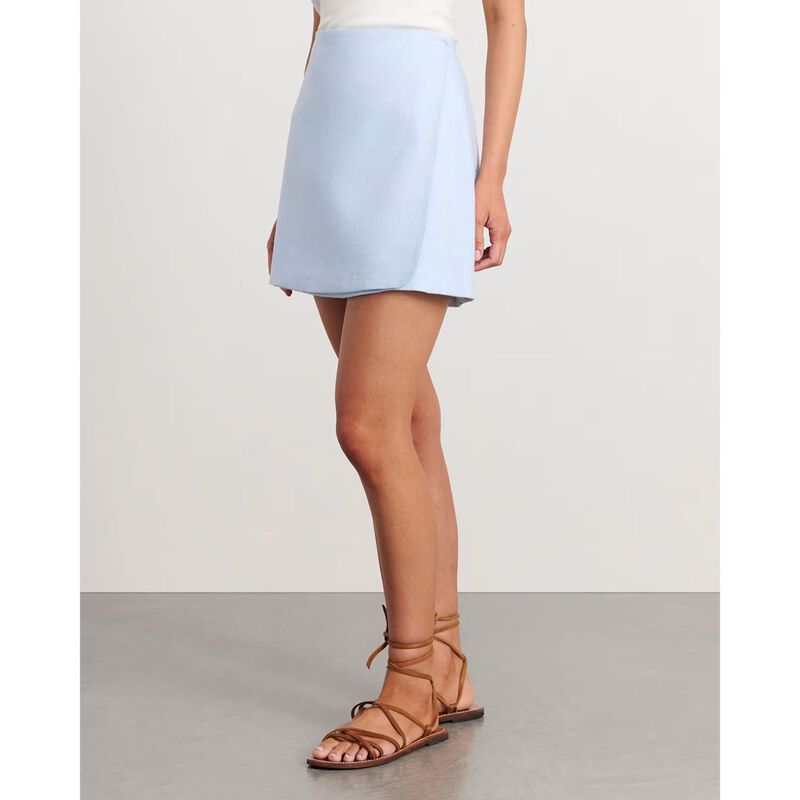 JAG Stella Linen Wrap Mini Skirt image number 6